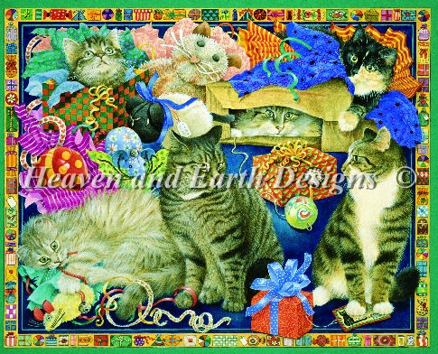 Cats With All The Presents - Click Image to Close